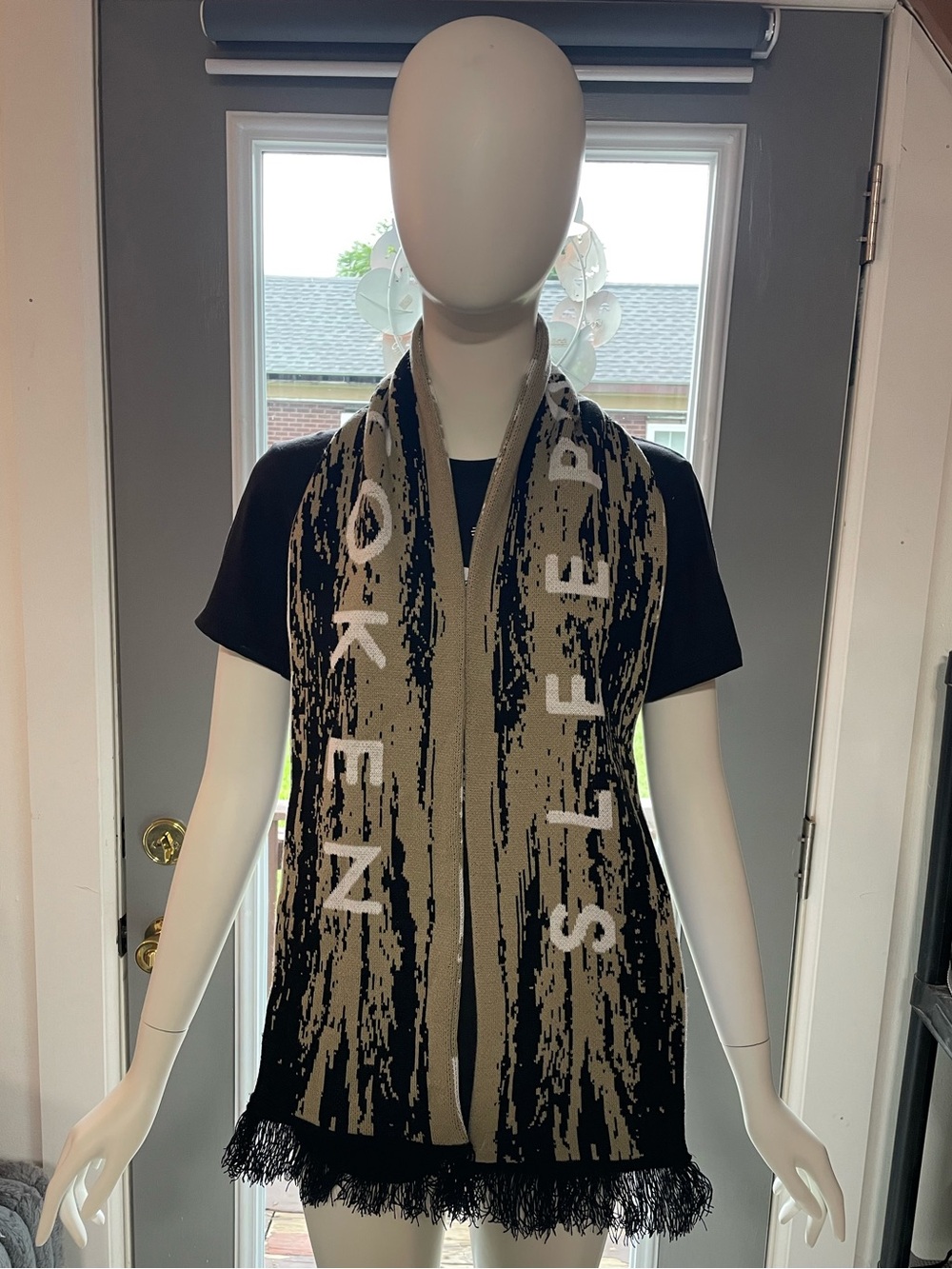 Rare Sleep Token Take Me Back To Eden Scarf Vessel Symbol Winter Fall Fringe